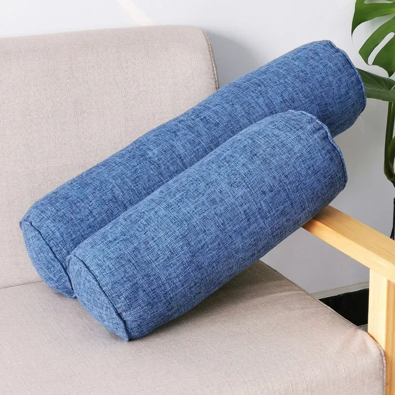 Long Pillow Inner Round Body Cushion Pad Rectangular Sleep Nap Pillow Imitation Cotton Linen Cushion Home Bedroom Accessories