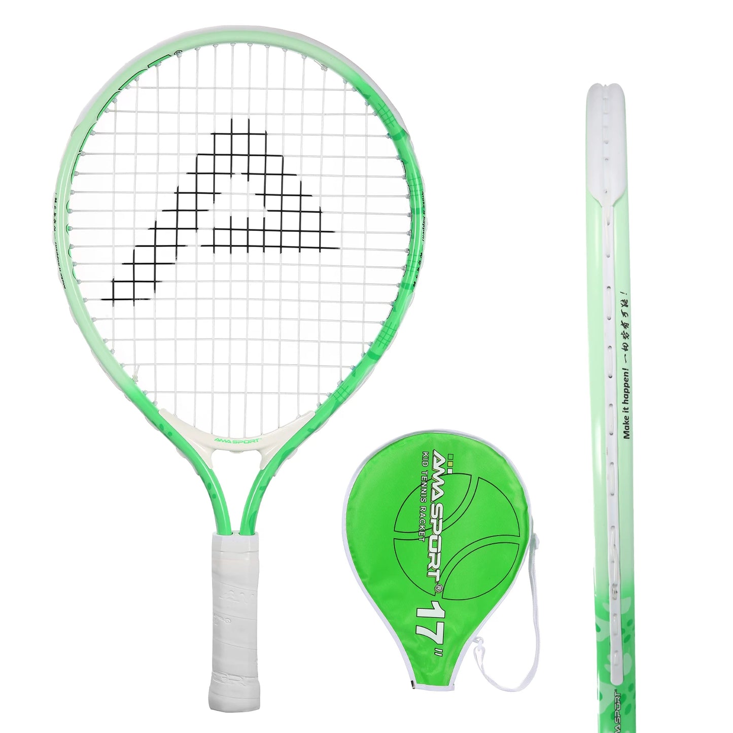 AMASPORT Tennis Rackets for Kids Toddlers 17'' with Cover Bag for Girl and Boy Tennis Racquet