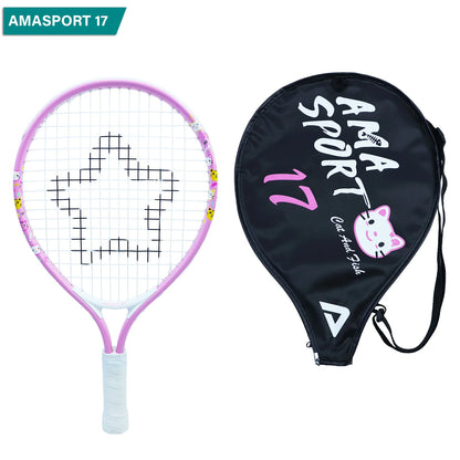 AMASPORT Tennis Rackets for Kids Toddlers 17'' with Cover Bag for Girl and Boy Tennis Racquet