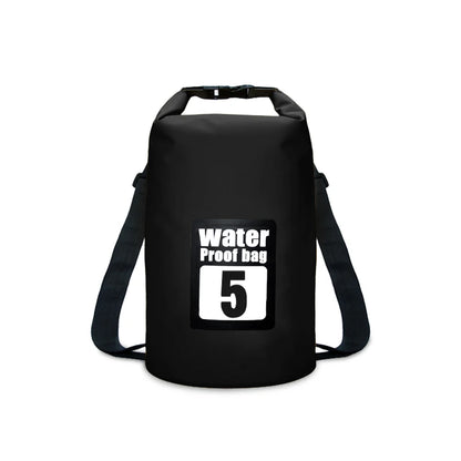 PVC Waterproof Dry Bag 5L/10L/15L/20L/30L Outdoor Diving Foldable Storage Beach Swimming Bag Rafting River Ocean Backpack