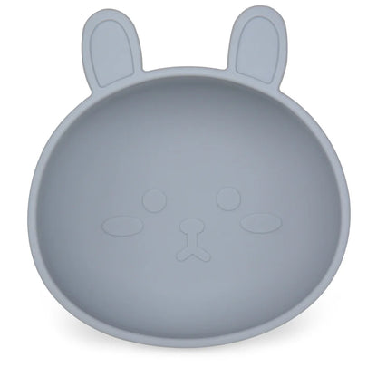 BPA Free 2Pcs/1Set Silicone Baby Feeding Bowl Silicone Dishes for Baby Tableware Waterproof Spoon Non-Slip Crockery Bowl