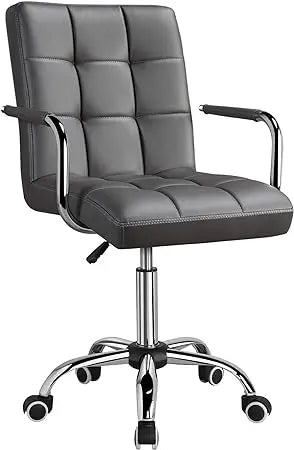 Modern Faux Leather/Velvet Office Desk Chair with Low/Mid-back/with Wheels Modern Office Chair Adjustable Home Computer Chair