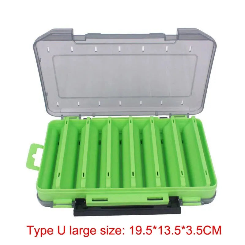 BURLE Fishing Accessories Box U Size Wooden Shrimp Box Bait Box Storage Box VIB Minobo Climb Transparent