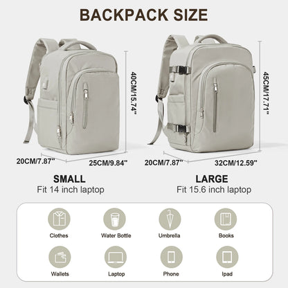 Laptop Bag Travel Backpack for Women Large Capacity Easyjet Carry-Ons 45x36x20 Backpack Ryanair 40x20x25, Men's Cabin Backpack