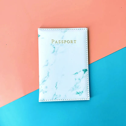 Lover Couple Passport Cover Hot Stamping Simple Plane Women Men Travel Wedding Passport Covers Holder Fashion Wedding Gift