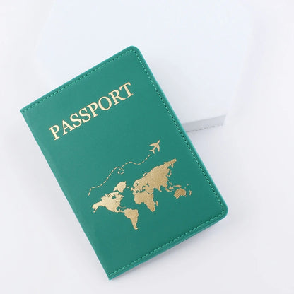 Lover Couple Passport Cover Hot Stamping Simple Plane Women Men Travel Wedding Passport Covers Holder Fashion Wedding Gift