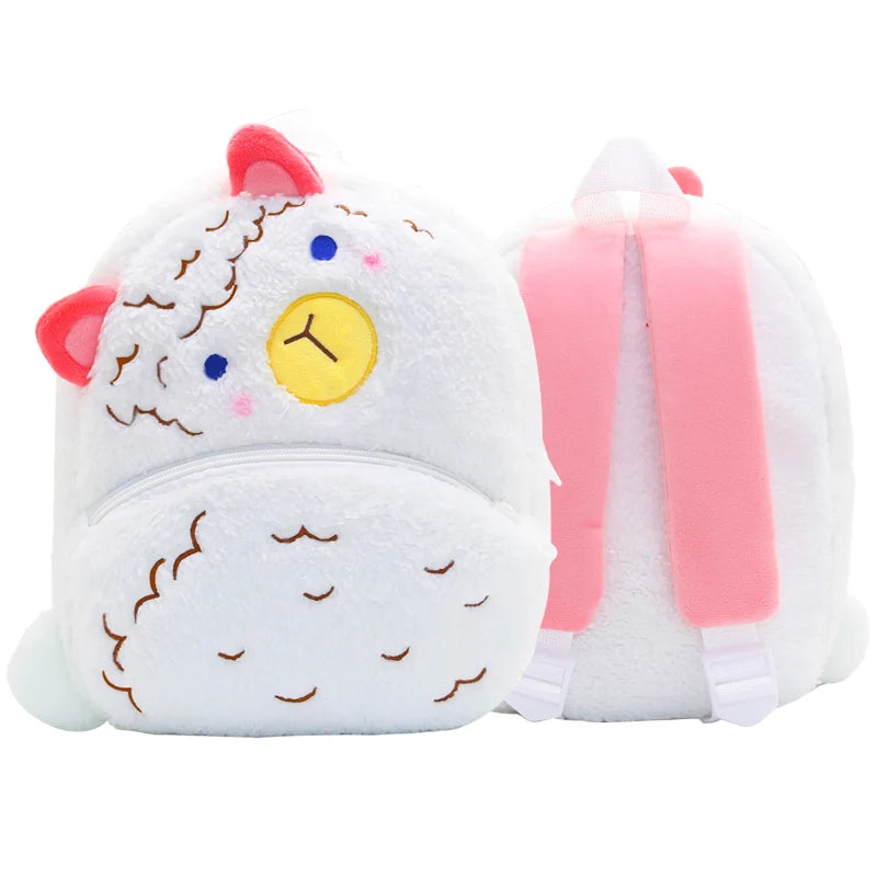 Cartoon cute plush backpack animal backpack boy girl school backpack outing leisure bag