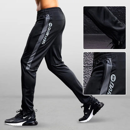 Men Sport Pants Running Pants With Zipper Pockets Soccer Training Jogging Sports Trousers Fitness Football Leggings Sweatpants