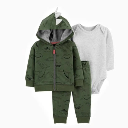 Ircomll Baby Clothes Set for Newborns Toddler Girl Boy Clothes Hooded Jacket Trousers + Bodysuits 3pcs Child sets Infant Outfits