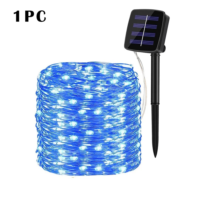 LED Solar String Light Outdoor Garden Fairy Lights Led Twinkle Waterproof Lamp for Christmas Party Decor 7m/12m/22m/32m/52m/102m