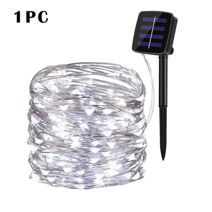 LED Solar String Light Outdoor Garden Fairy Lights Led Twinkle Waterproof Lamp for Christmas Party Decor 7m/12m/22m/32m/52m/102m