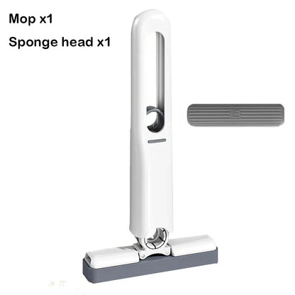 Powerful Squeeze Mini Mop Folding Home Cleaning Mops With Sponge Self-squeezing Floor Washing Mops Desk Window Car Clean Tools