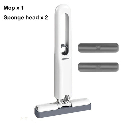 Powerful Squeeze Mini Mop Folding Home Cleaning Mops With Sponge Self-squeezing Floor Washing Mops Desk Window Car Clean Tools