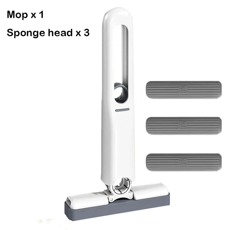 Powerful Squeeze Mini Mop Folding Home Cleaning Mops With Sponge Self-squeezing Floor Washing Mops Desk Window Car Clean Tools