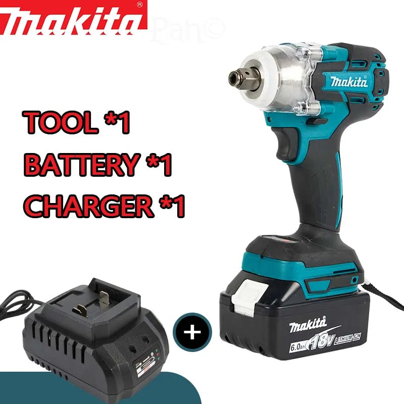 Makita DTW285 520N.M Impact Electric Wrench Brushless Wrench Cordless Tool Power Tools Rechargeable For Makita 18V Battery