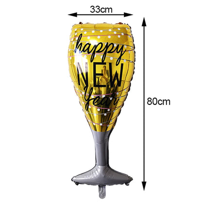 New Year Theme Disposable Tableware Paper Plates Cups Napkins Happy New Year 2025 Black Golden Party Decoration Supplies