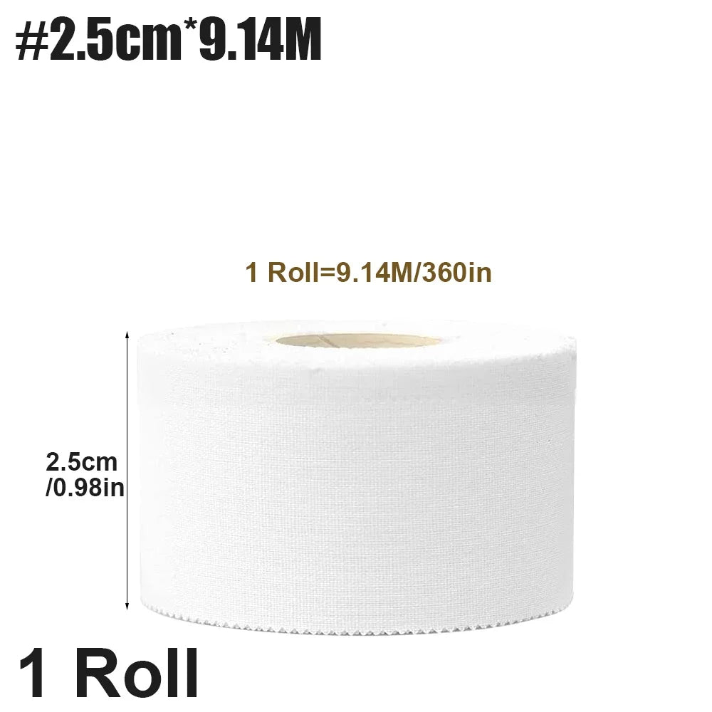 1 Roll White Self-Adhesive kinesiology Tape Skin Friendly Elastic Sports Bandages for Boxing,Football,Basketball Accessories