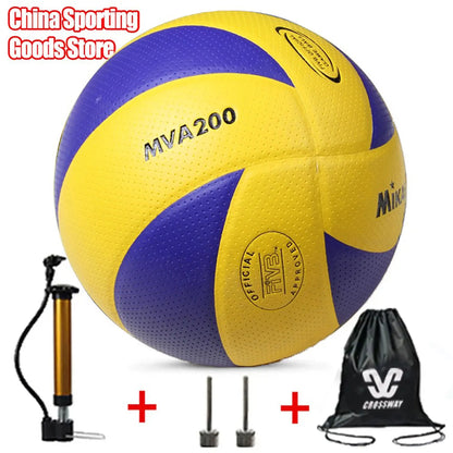 New Model Professional Volleyball ball,Training Competition Professional Game Volleyball, Optional Pump + Needle +Net Bag