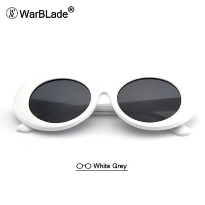 WarBLade Hot Eyewear Retro Vintage Oval Round Sunglasses Men Women Alien Sunglasses Fashion Kurt Cobain Shades