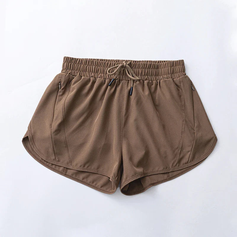 Womens High Waisted Running Shorts Quick Dry