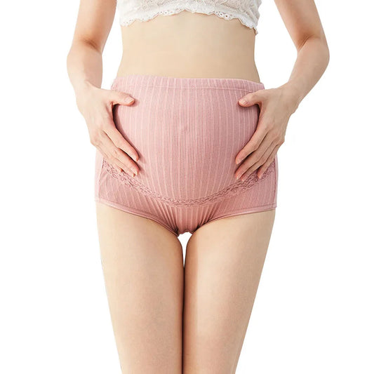 Cotton Maternity Clothings High Waist Pregnant Intimates Belly Support Briefs for Pregnant Women Comfortable Solid Color Panties