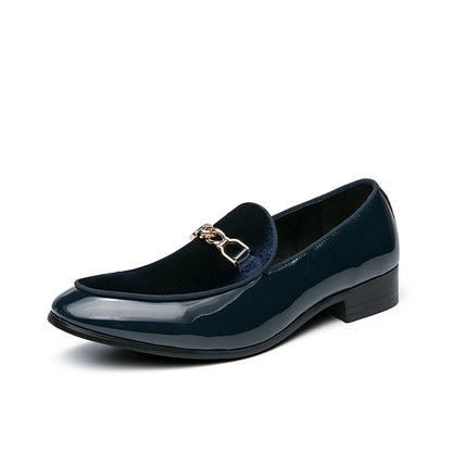Luxury Design Suede Men's Loafers Black Blue Red Casual Dress Shoes For Nightclub Party Monk Strap Men Shoes Size 38-47