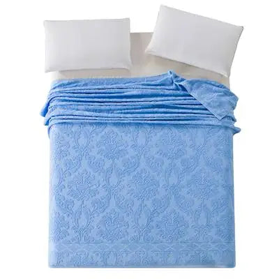 Summer Blankets For Beds 100% Cotton Solid Color Towel Blanket Twin Full Queen Size Bedspread Thread Blanket On The Bed