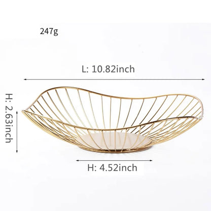 Multi-Size Iron Fruit Basket Durable Metal Wire Storage Bowl for Eggs Snacks Bread Dining Table Indoor Cosmetics Storage Basket