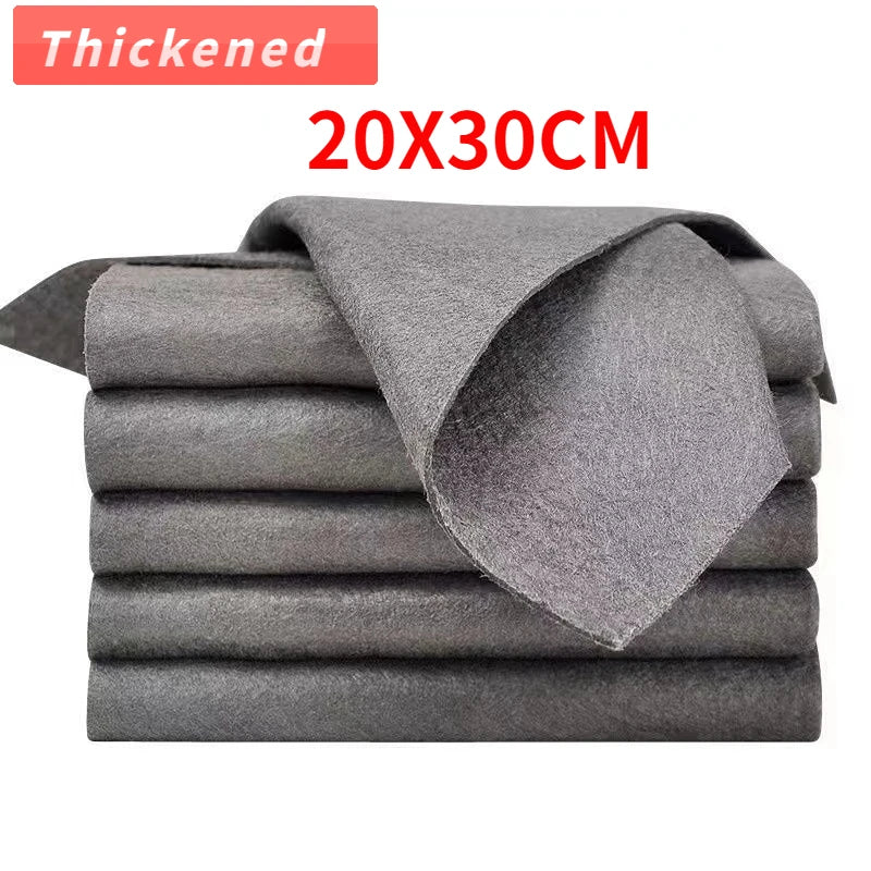 1/5PCS Thickened Magic Cleaning Cloth No Watermark Glass Wiping Cloth Reusable Window Glass Cleaning Cloth rag Kitchen Towel