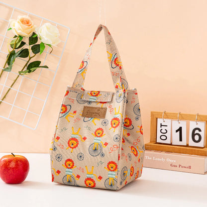 Fashion Insulated Lunch Bags For Men Women Breakfast Lunch Box Organizer Waterproof Camping Food Drink Cooler Bag Picnic Travel