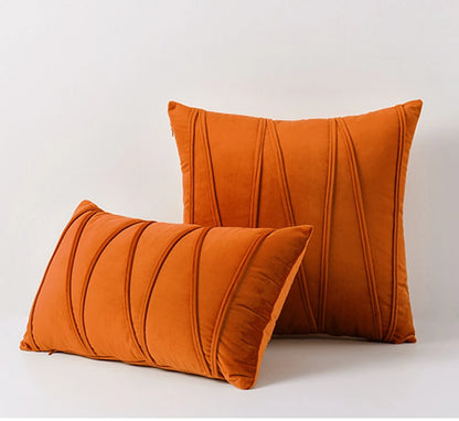 Inyahome New Art Velvet Yellow Blue Pink Solid Color Cushion Cover Pillow Cover Pillow Case Home Decorative Sofa Throw Decor