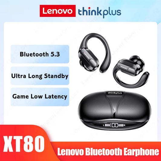 Lenovo thinkplus XT80 Wireless Earphone Bluetooth Sport TWS Noise Reduction Earbuds Headset HiFi Stereo Wireless Headphones