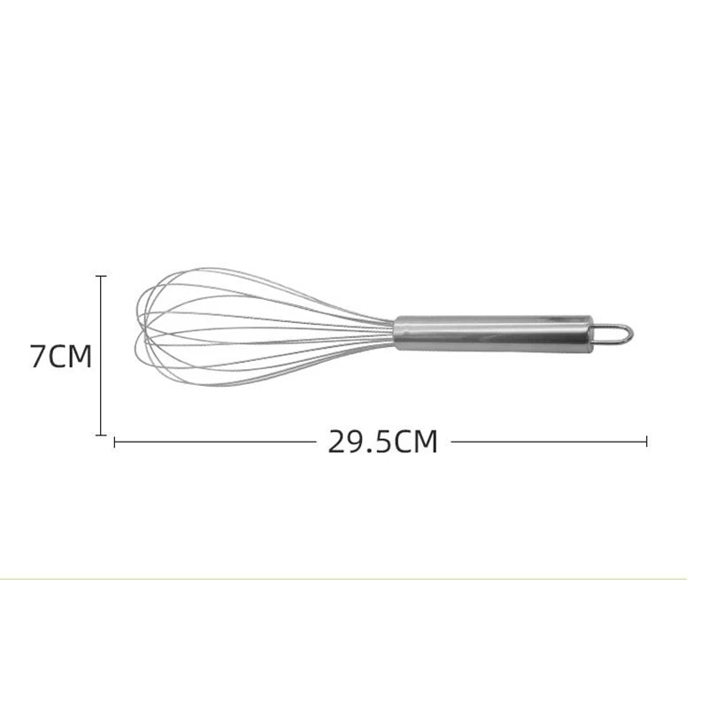 8/10/12 Inches Stainless Steel Egg Whisk Manual Kitchen Biscuit Pastry Blenders Milk Cream Butter Cake Mixer Food Baking Tools