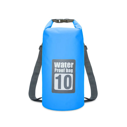 PVC Waterproof Dry Bag 5L/10L/15L/20L/30L Outdoor Diving Foldable Storage Beach Swimming Bag Rafting River Ocean Backpack