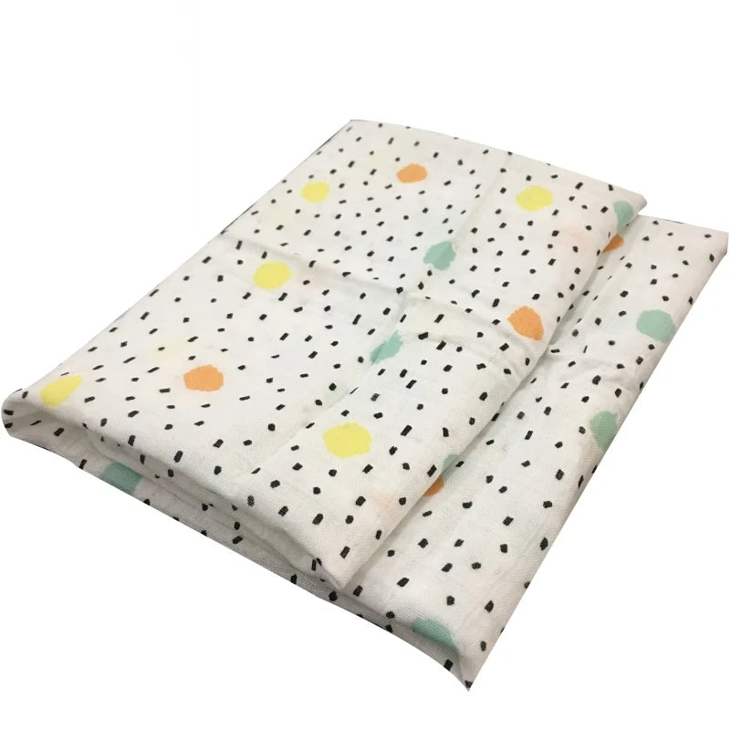 Hot New Baby Blankets Newborn Soft Organic Cotton Bamboo Baby Bibs Muslin Swaddle Wrap Feeding Burpy Towel Scarf Big Diaper