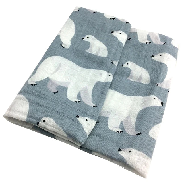 Hot New Baby Blankets Newborn Soft Organic Cotton Bamboo Baby Bibs Muslin Swaddle Wrap Feeding Burpy Towel Scarf Big Diaper