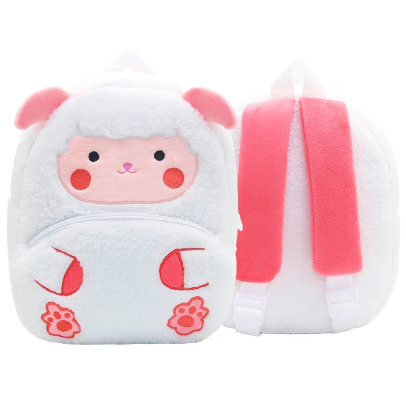 Cartoon cute plush backpack animal backpack boy girl school backpack outing leisure bag