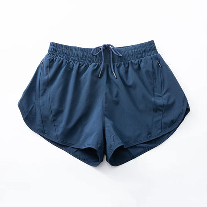 Womens High Waisted Running Shorts Quick Dry