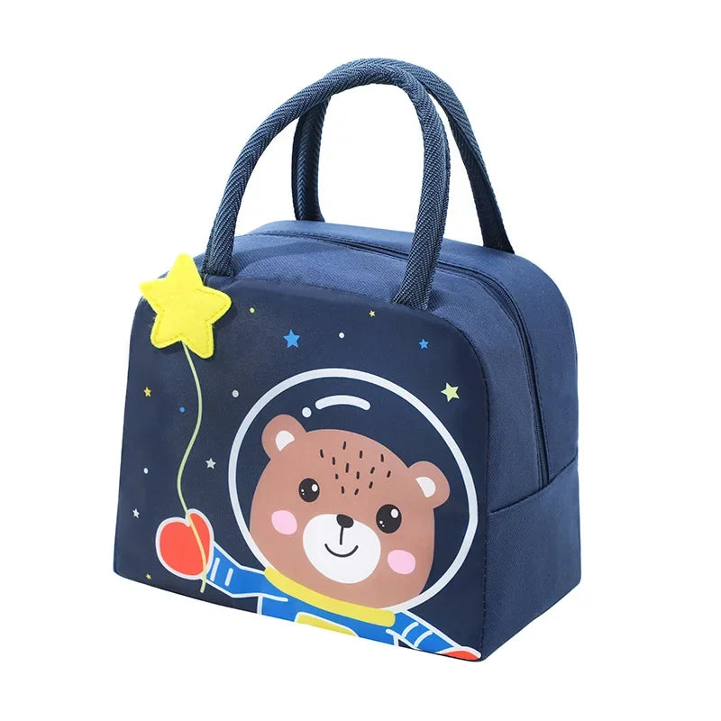 Kawaii Portable Fridge Thermal Bag Women Children's School Thermal Insulated Lunch Box Tote Food Small Cooler Bag Pouch