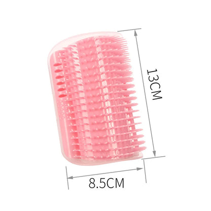 Pet Brush Comb Play Cat Toy Softer Cat Self Groomer Massage Comb with Catnip Cat Face Scratcher for Kitten Puppy Cat Accessories