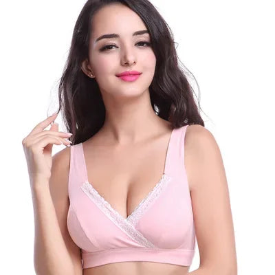 100% Cotton Maternity Bra for Breastfeeding Pregnancy Women Nursing Bra Wire Free Bras Underwear Pregnancy Clothes