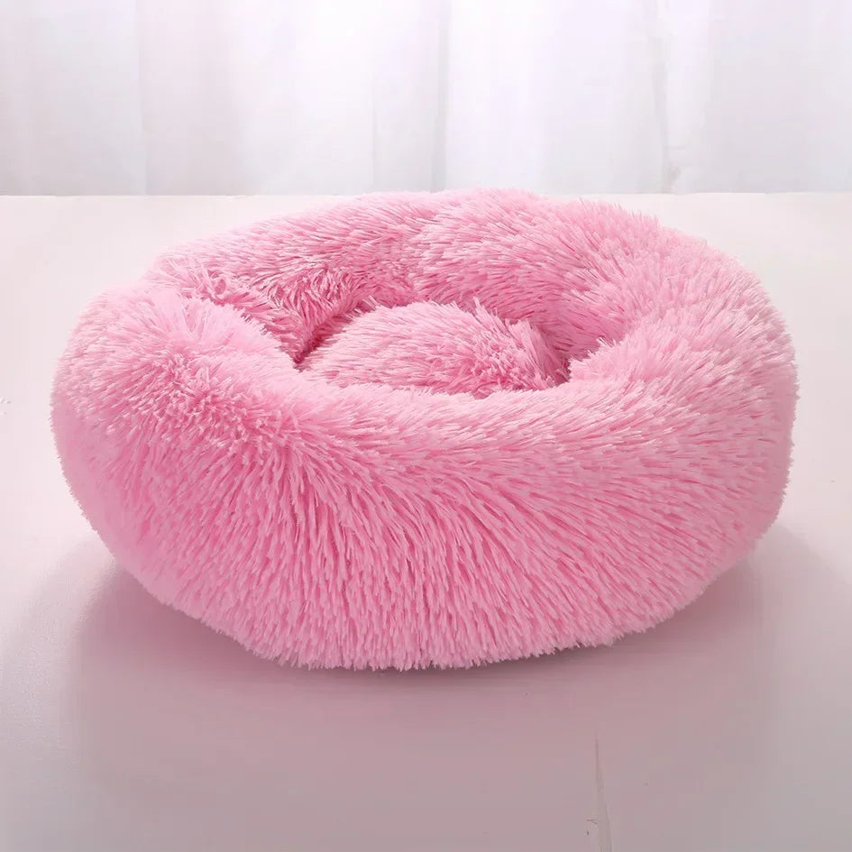 Super Soft Dog Bed Long Plush Cat Mat Dog Beds For Large Dogs Bed Labradors House Round Cushion Winter Warm Sleeping Pet Bed