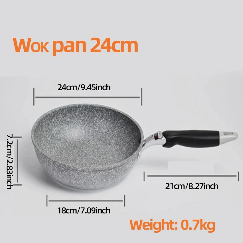 Non-Stick Pan Frying Pan Wok Pan 28cm Home Steak Skillet Pancake Fried Induction Cooker Gas Stove Special Saucepan Nonstick Pan