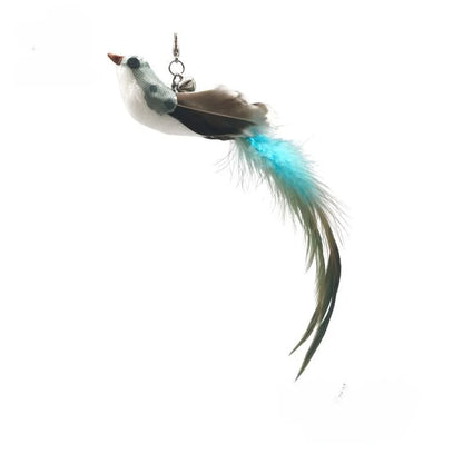 Handfree Bird/Feather Cat Wand with Bell Powerful Suction Cup Interactive Toys for Cats Kitten Hunting Exercise Pet Products