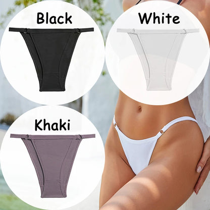 3PCS/Set Cotton Panties Women's Underwear Soft Sexy Lingerie Low-Waist Female Briefs Solid Color Pantys Girl Intimate Underpants