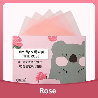 Face Oil Absorbing Paper Face Wipes Anti-Grease Paper Facial Absorbent Paper Woman Facial Care Paper Facial Cleaning