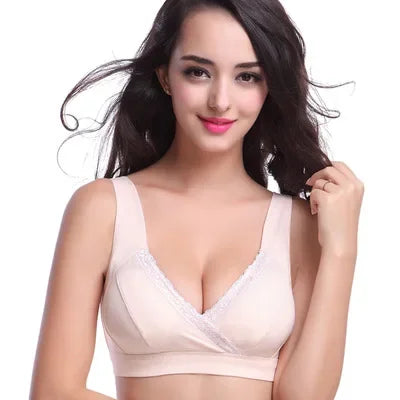 100% Cotton Maternity Bra for Breastfeeding Pregnancy Women Nursing Bra Wire Free Bras Underwear Pregnancy Clothes