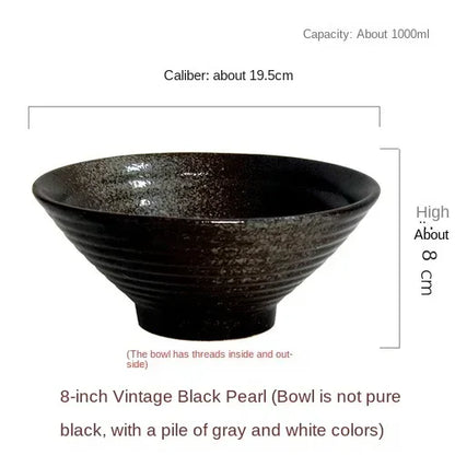 Japanese ceramic household ramen bowl soup bowl creative tableware commercial ceramic tableware