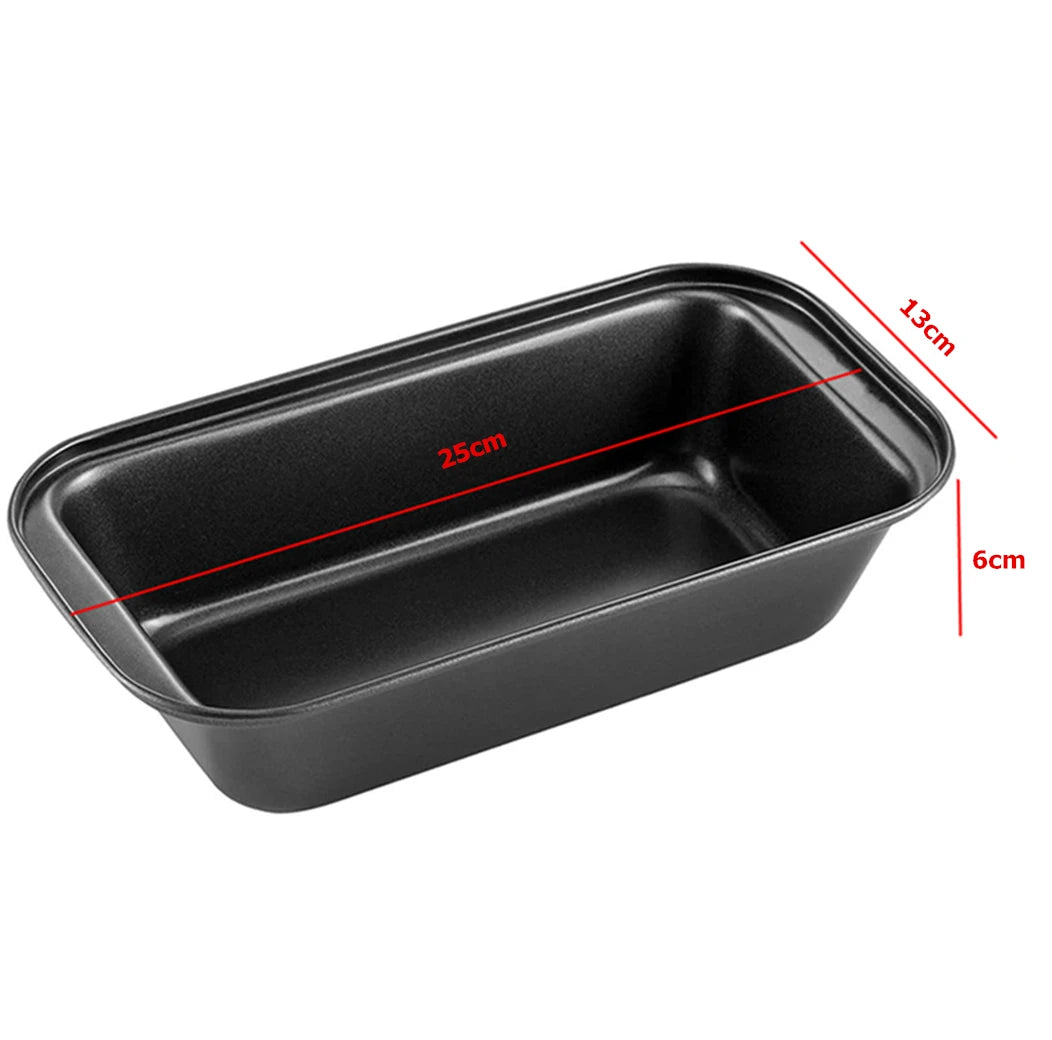 LMETJMA Nonstick Baking Bread Loaf Pan Carbon Steel Toast Bread Pan Tin Kitchen Rectangle Bakeware for Brownies Meatloaf JT233