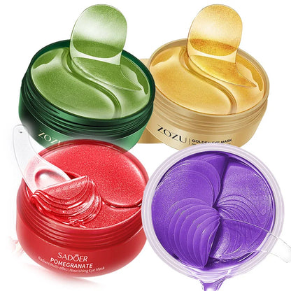 Eye patches Hyaluron Acid & Gold & Seaweed & Black Pearl Hydrating Moisturizing Crystal Collagen Gel Eye Mask 240pcs=120pairs